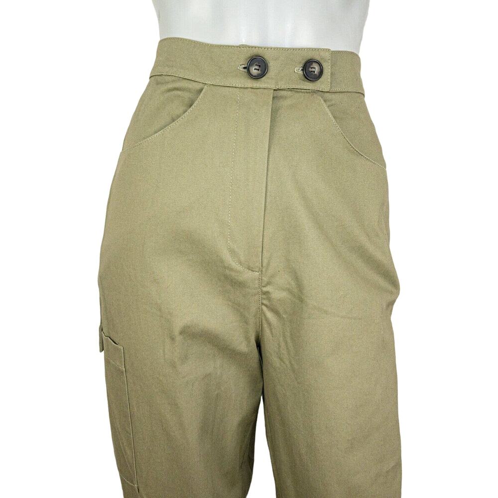 New $245 The RANGE Structured Cargo Pants in Fatigue Green Size XS - Picture 8 of 12